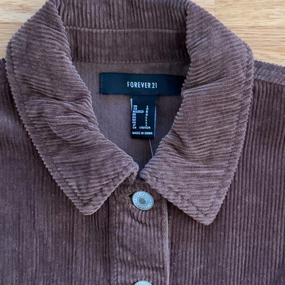 Forever 21 NWT Cropped Corduroy Jacket (L) - Picture 11 of 14
